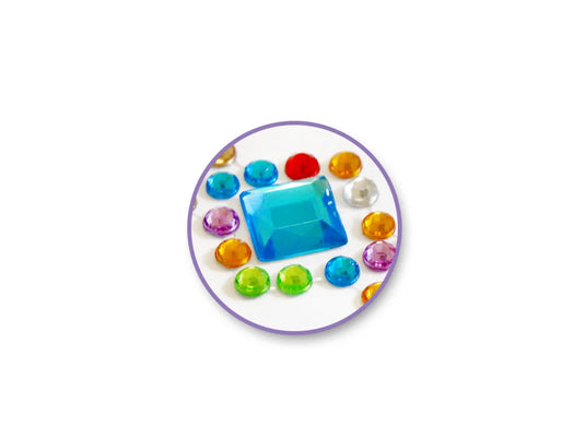 Paper Craft Sticker: 10cmx27cm Jewel Borders E) Diamond Bling