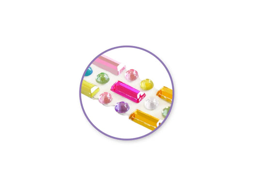 Paper Craft Sticker: 10cmx27cm Jewel Borders U) Gem Medley Strip 3