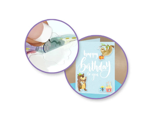 Paper Craft Sticker: 10cmx23cm Foil Fancy B) Butterfly