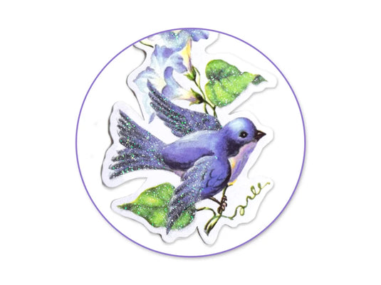 Paper Craft Emb: Glitter Die Cuts 250gsm B) Lavender
