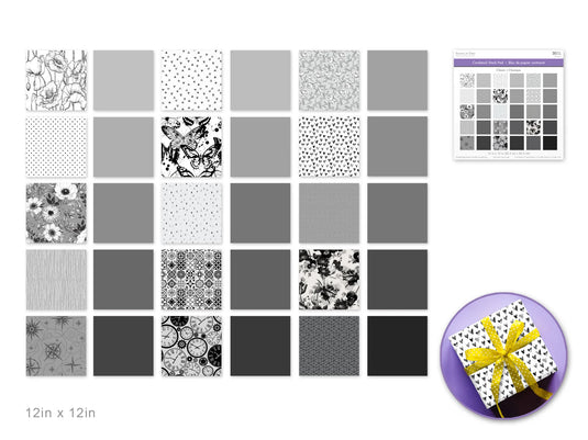 Cardstock: 12"x12" Color Theme Stack Pad x30 Double-Sided 230GSM B) Classic