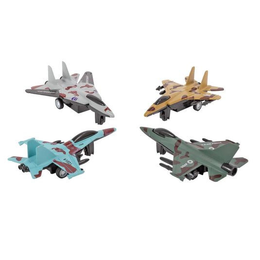 Diecast Military Jet Aircraft, Pull back