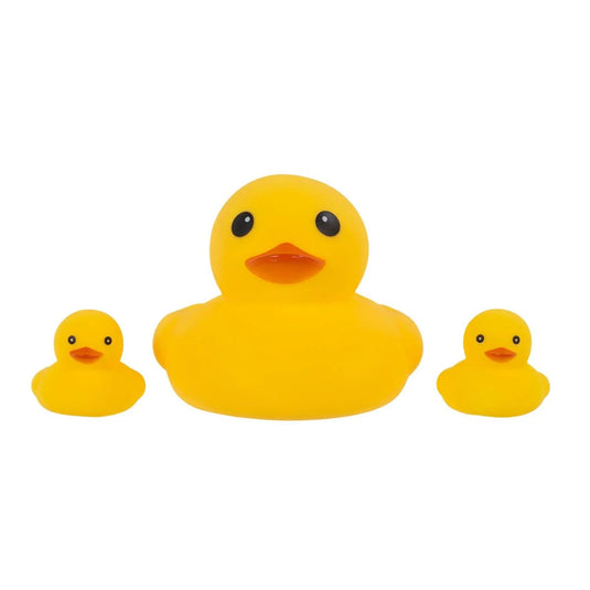 3pcs Rubber Ducky Family, net bag w/hang tag