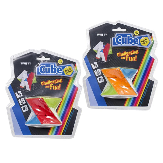 Fidget Twisty Cube Double Blister