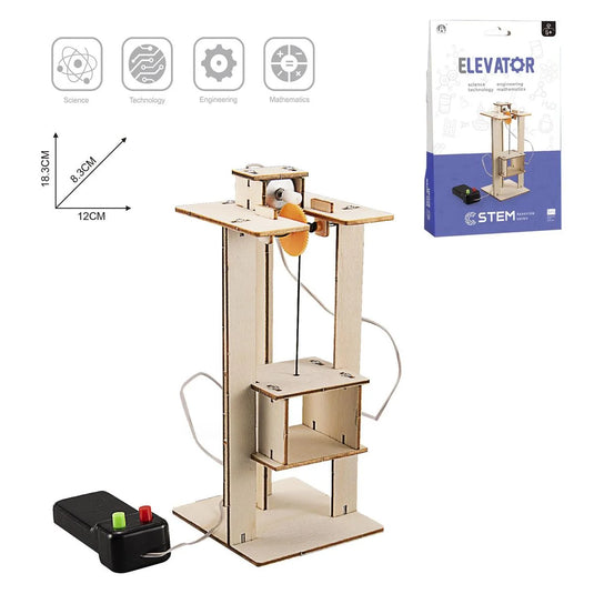 Stem Toy, Wooden Elevator, cbx (LD)