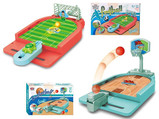 Desktop Shooting Game Set 2 Asst(Basket Ball & Soccer), C/Box