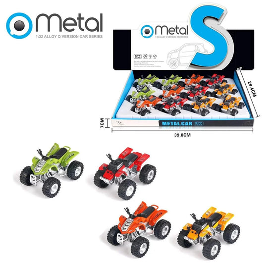 1:64 Die Cast ATV, Push Back Action