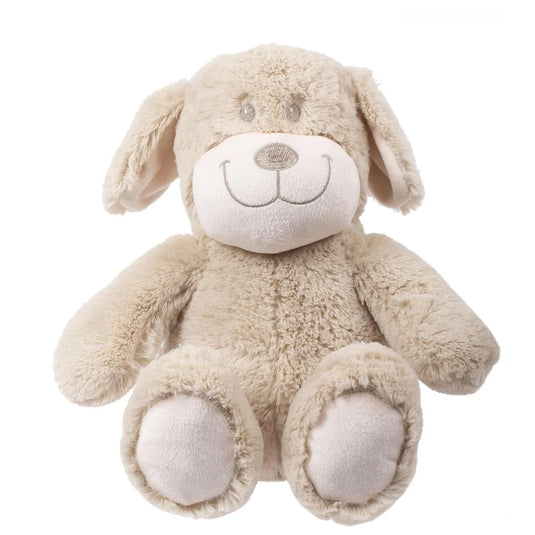 Cuddly Buddy, 12" Brown Dog, Super Soft Micro Fleece Plush, h/c