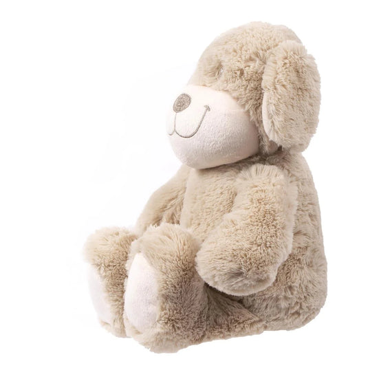 Cuddly Buddy, 12" Brown Dog, Super Soft Micro Fleece Plush, h/c