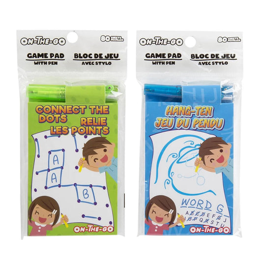 Mini On-The-Go Game Pad With Pen 80 Sheets