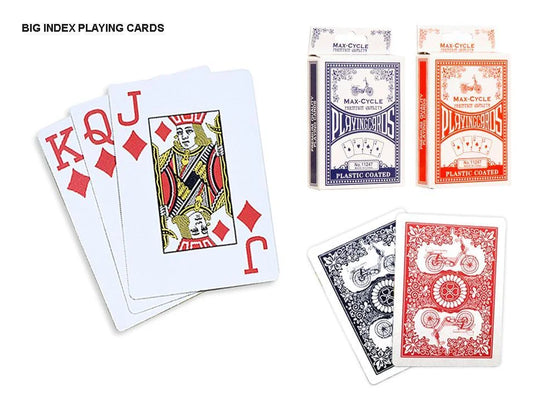 Max.C Large Index Playing Cards, Poker Size