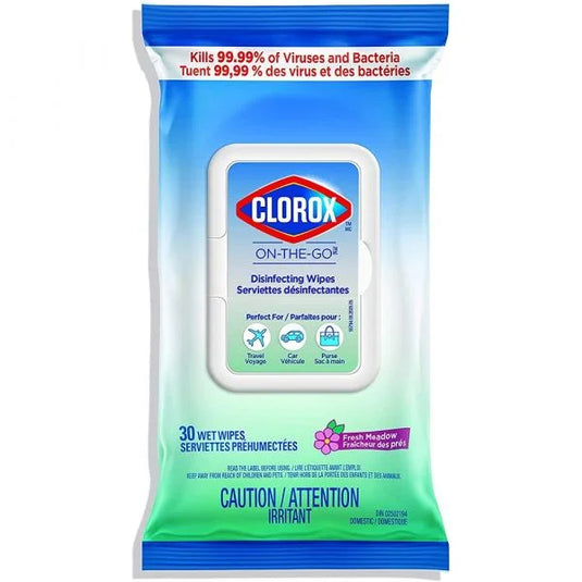 CLOROX WIPES 30CT FRESH MEADOW/48