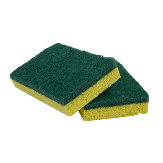 H.E., 3pk Scrubber Sponge, 9x6.5x4cm, printed opp bag(CS) 7.75in