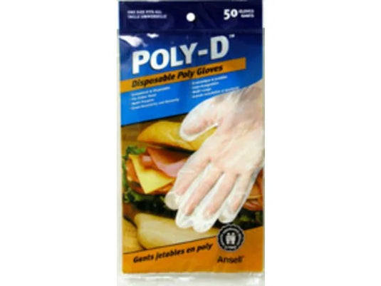 Gloves Disposable 50PK POLY D