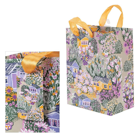 Paper T., Med Gift Bag, Cottages, Matte 157GSM, Tag +j-hook
