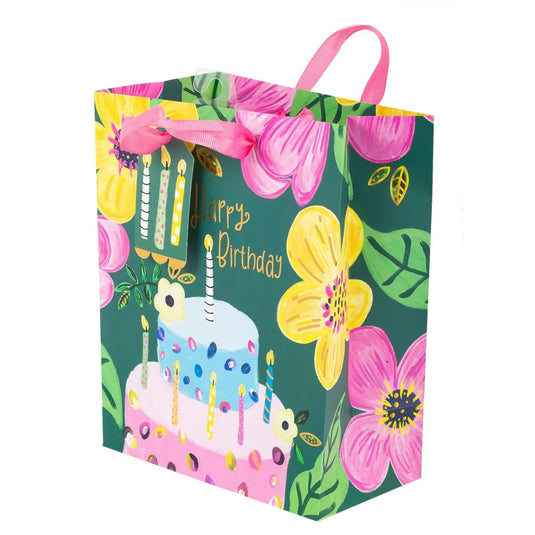 Paper T., Med Gift Bag, Bday Cake, Matte/HS 157GSM, HS Tag +j-hook