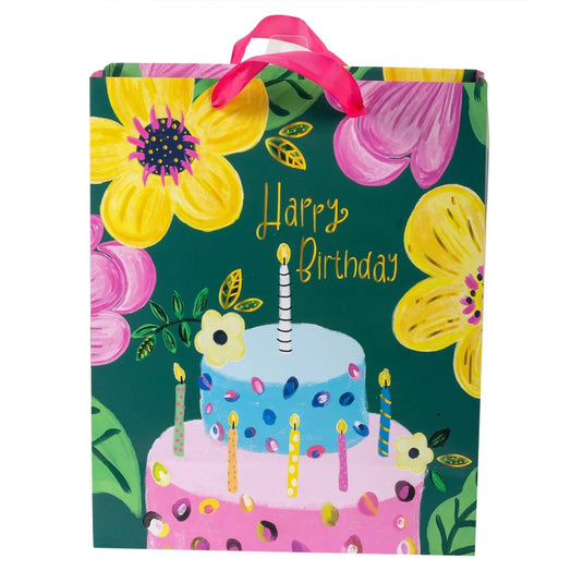 Paper T., Lge Gift Bag, Bday Cake, Matte/HS 157GSM, HS Tag +j-hook