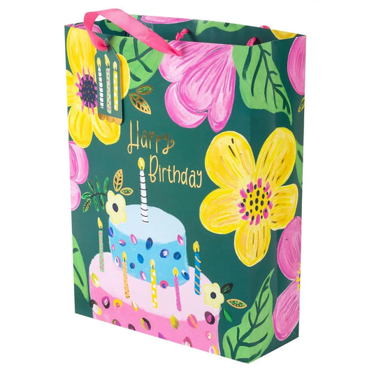 Paper T., Jumbo Gift Bag, Bday Cake, Matte 157GSM, HS Tag +j-hook