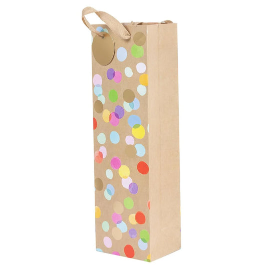 Paper T., Bottle Gift Bag, Confet, Matte157GSM, HS Tag +j-hook