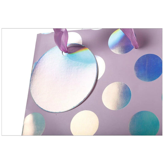 Paper T., Btl Gift Bag, Irid Dots, Matte 157GSM, HS Tag +j-hook