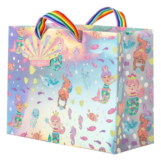 Paper T., DLX Med Gift Bag, Mermds, 210GSM, HS DLX Tag&Hdle, +j-hook