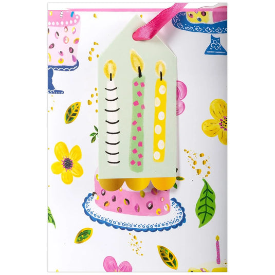 Paper T., Jumbo Gift Bag, Bday Cakes, Matte 157GSM, Tag +j-hook