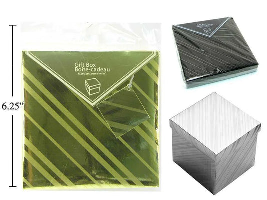 Foil Gift Box, 6x6x6", pbh