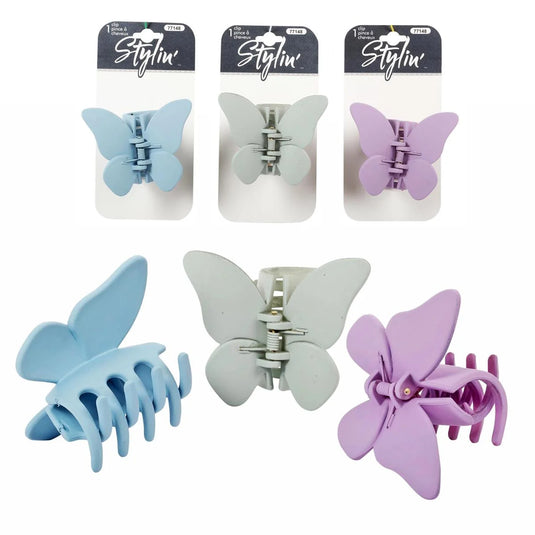 Stylin Matte butterfly ClawClip header card