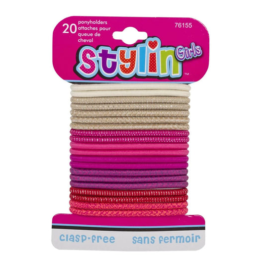Stylin G, 20p clasp free Ponyholder Magenta&Pink, hc