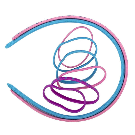 Stylin G, 8pc Set, incl: 2-headband 6-ponyholder, clasp free, hc