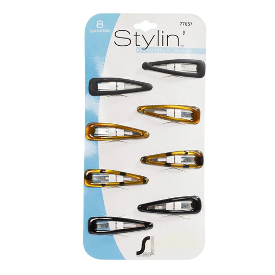 Stylin 8-pc Snap Barrette