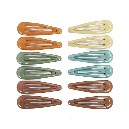 Stylin, 6pcs Snap Clips, neutrals, hc