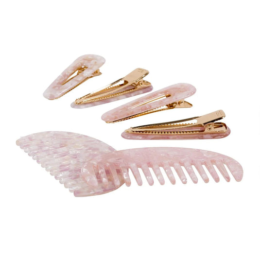 Bodico, "Pretty" Set Rounded Comb & Clips, tie on card