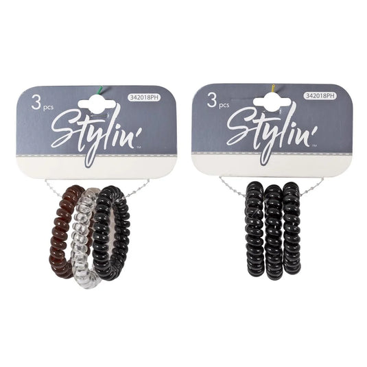 Stylin, 3-pc Hair Coils, header card