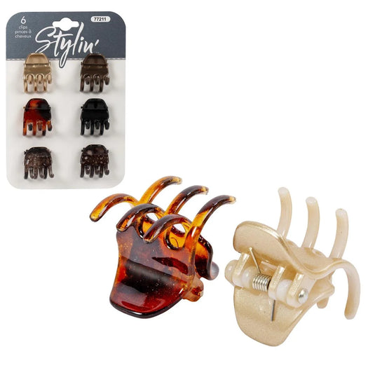 Stylin, 6p Mini Claw Clip, header card