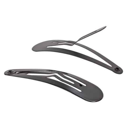 Stylin, 14p Black Snap Barrettes header card