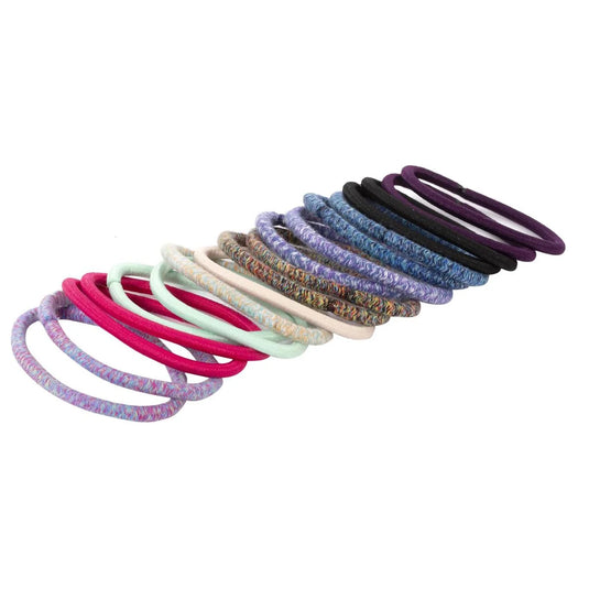 Stylin, 18p Textured Ponyholders Variety,clasp free, hc