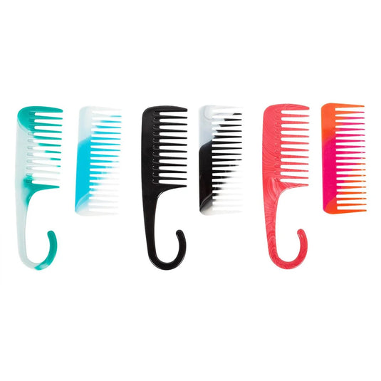 Stylin, 2pc Comb Set 3 asst: black/pink/turq, hc