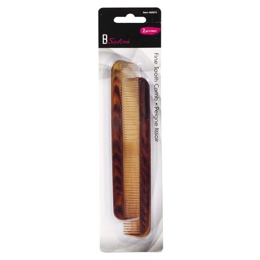 Bodico 2-pc Mini Fine Tooth Comb, b/c(HZ)