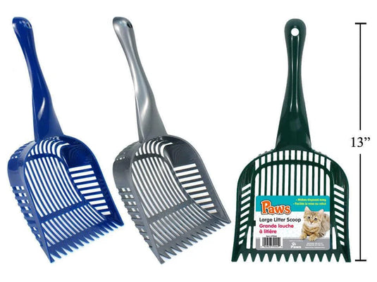 PAWS. 13"x6.25"x1.5" Large Litter Scoop