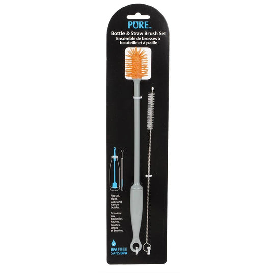 Pure, Silicone Bottle Brush with Straw Cleaner, t.o.c. (CS)
