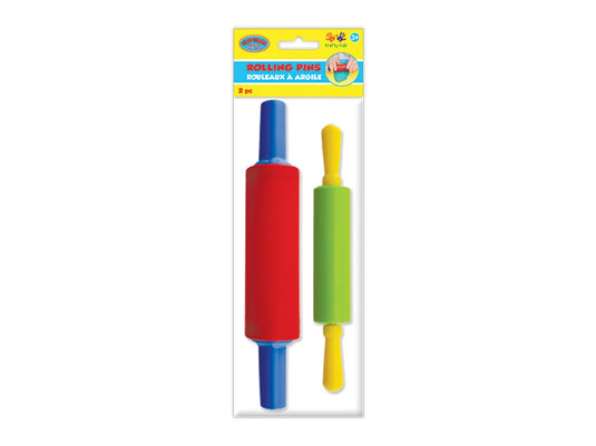 Krafty Kids: Lil' Artist Clay-Dough Tools- Rolling Pins x2 8.3"+7"