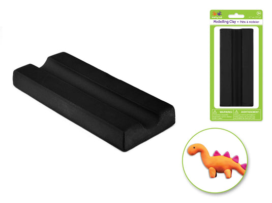 Krafty Kids: Modelling Clay 190g Solid Colors A) Black