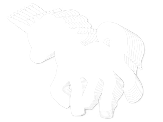 Krafty Kids: Paper Shapes DIY Large I) Unicorn