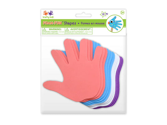 Krafty Kids: 6" Foam Shapes K) Hand