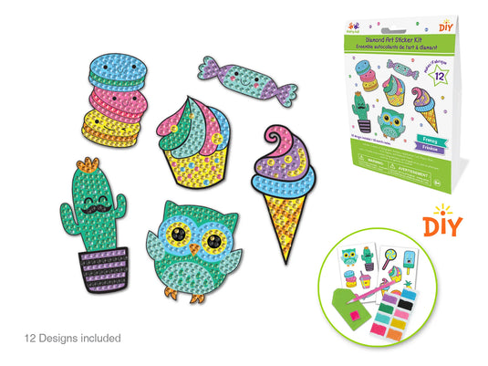 Krafty Kids Kit: Diamond Painting DIY Sticker Kit A) Frenzy