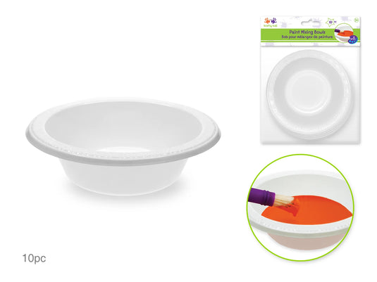 Krafty Kids: Less-Of-A-Mess Paint Bowls x10 Mixing/Rinsing