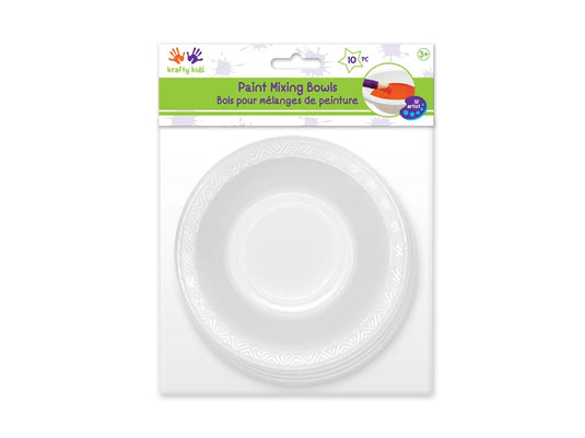 Krafty Kids: Less-Of-A-Mess Paint Bowls x10 Mixing/Rinsing