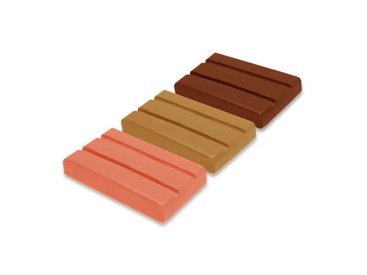 Carvers' Clay: 60g Polymer Oven-Bake Asst 3-col 20g ea C) Fleshtones