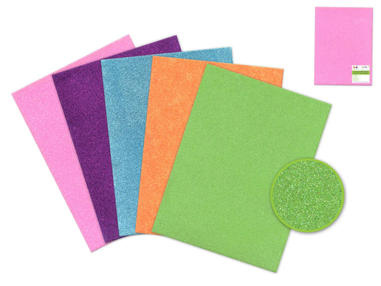 Krafty Kids: 9"x12" Foam-Fun Glitter Sheets A) Imagine